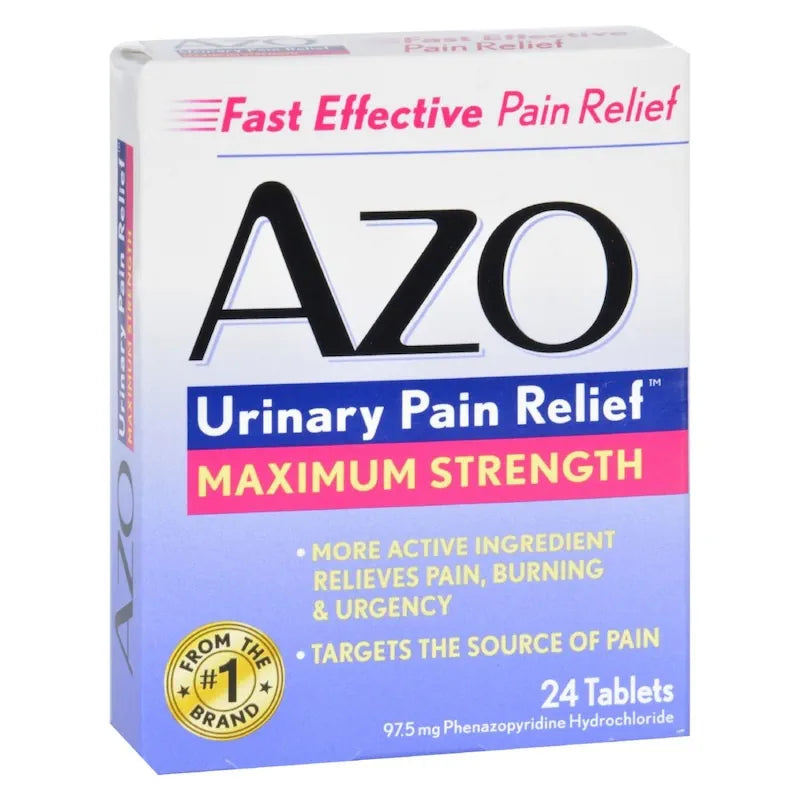 AZO Urinary Pain Relief, Maximum Strength Comfort Support, 24 Tablets