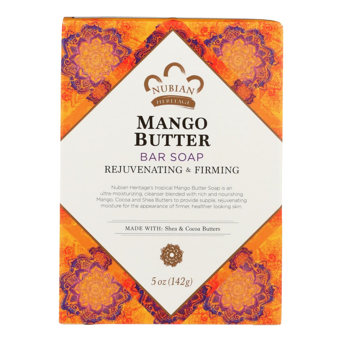 Nubian Heritage Mango Butter Bar Soap, 5 Oz