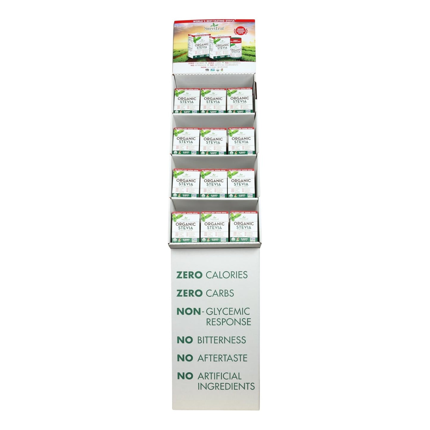 Sweet Leaf Organic Stevia Sweetener, 35 Count Packets (Pack of 48)