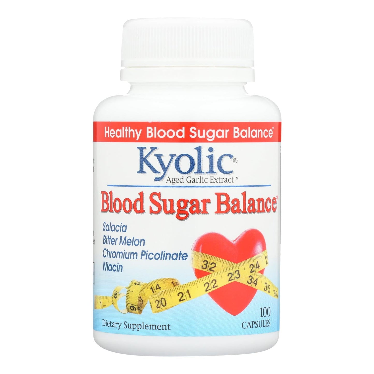 Kyolic Aged Garlic Extract Blood Sugar Balance Capsules (100 Capsules)