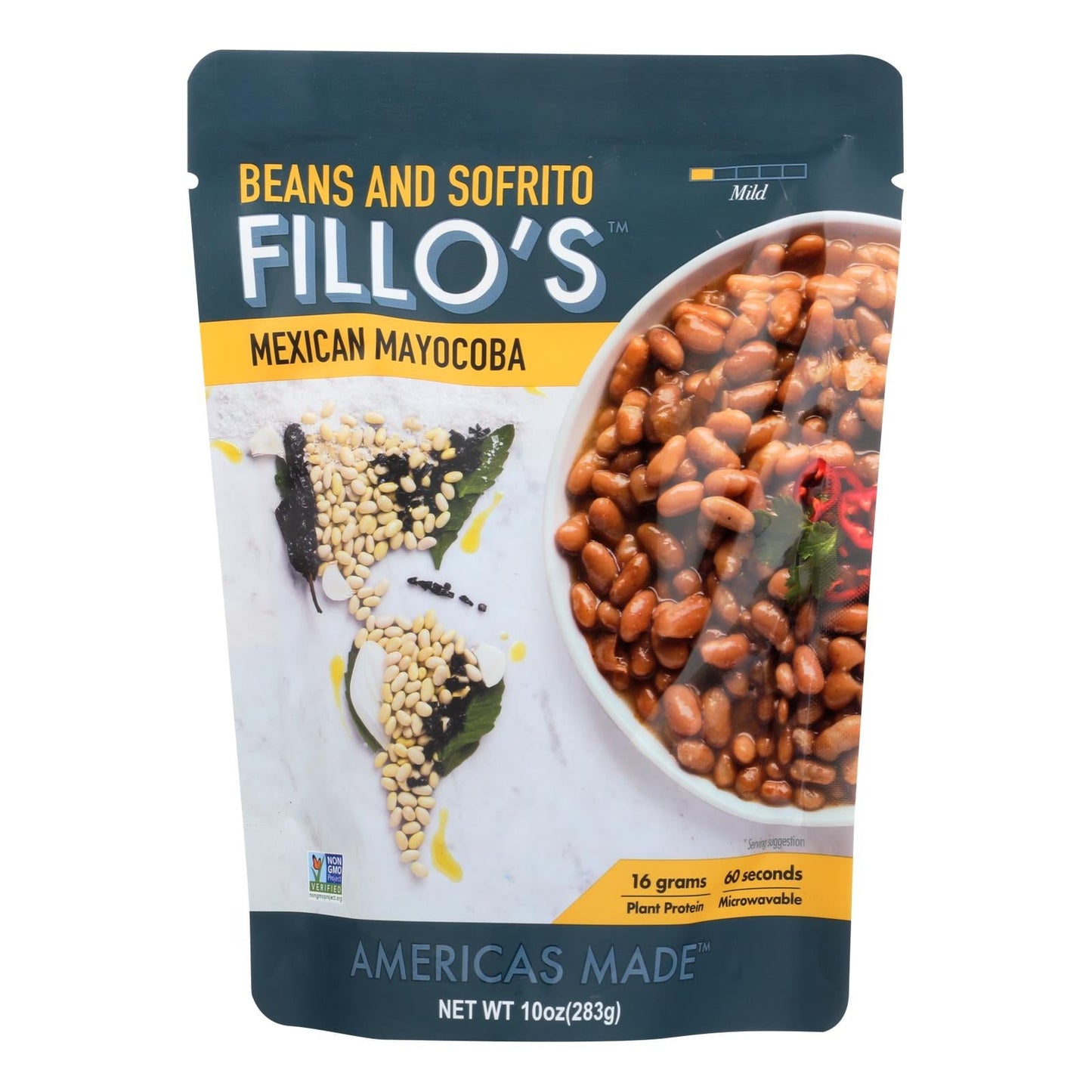 Fillo's Mild Mexican Mayocoba Beans (Pack of 6 - 10 Oz.)