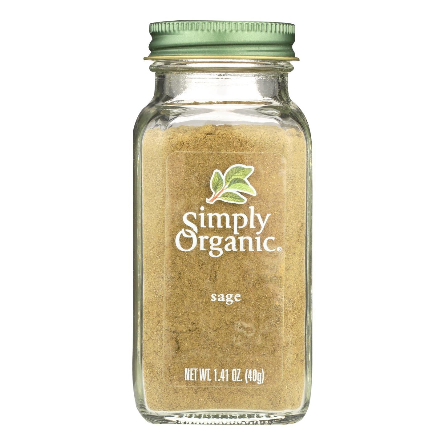 Simply Organic Certified Organic Ground Sage Leaf (1.41 Oz.)