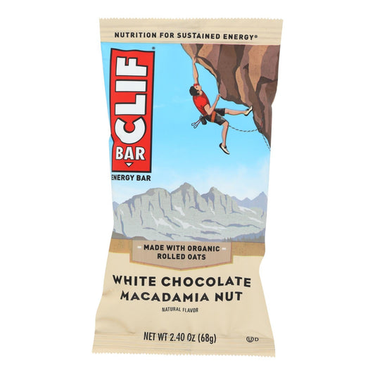 Clif Bar White Chocolate Macadamia Nut Organic Energy Bar, 2.4 Ounce (Pack of 12)