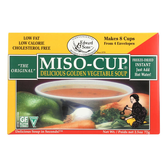 Edward & Sons Golden Miso Soup Cup (12-Pack), 2.5 Ounces Each