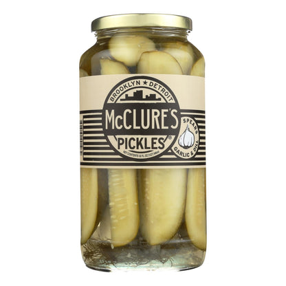 McClure's Authentic Rich Flavor Garlic Dill Pickles (32 Oz. | Pack of 6)