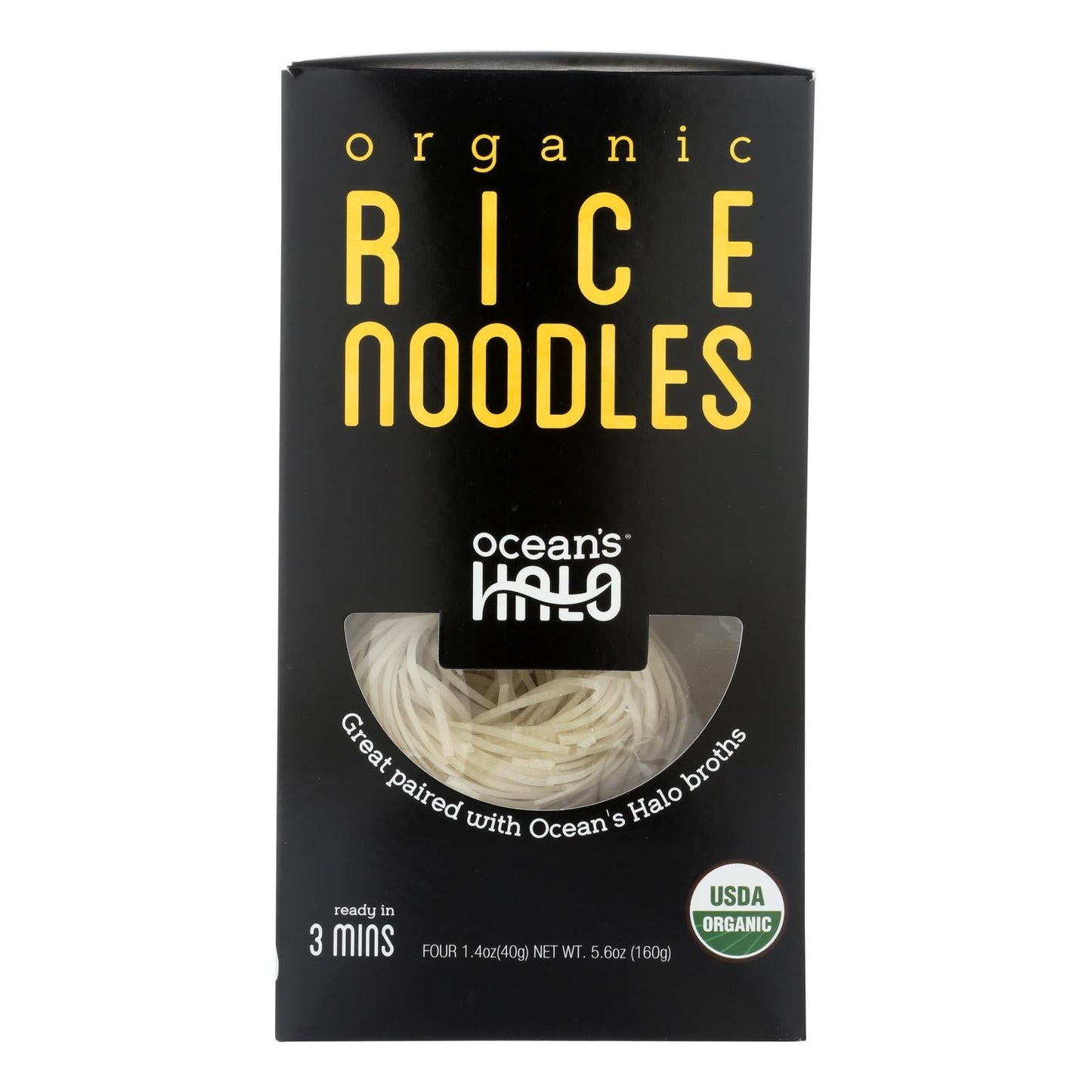 Ocean's Halo Rice Noodles, Case of 5, 6.3 oz