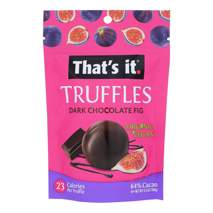 That's It Dark Chocolate Covered Mission Fig (Pack of 6 - 3.5 Oz)