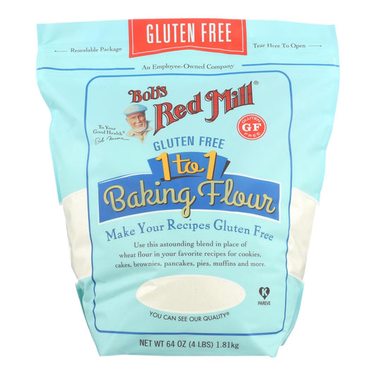 Bob's Red Mill Gluten-Free 1-to-1 Baking Flour (Pack of 4, 64 Oz.)