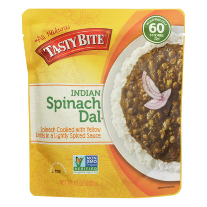 Tasty Bite Authentic Indian Cuisine Spinach Dal, 6 Pack - 10 Oz Each
