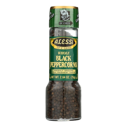 (Pack of 6) Alessi Grinder with Large Whole Black Peppercorns, 2.64 oz