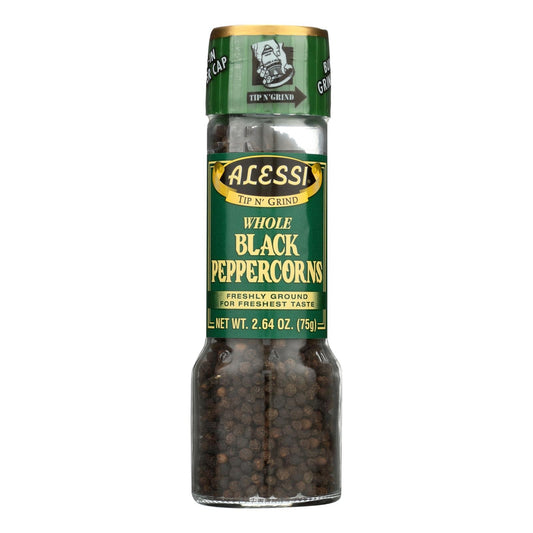 (Pack of 6) Alessi Grinder with Large Whole Black Peppercorns, 2.64 oz