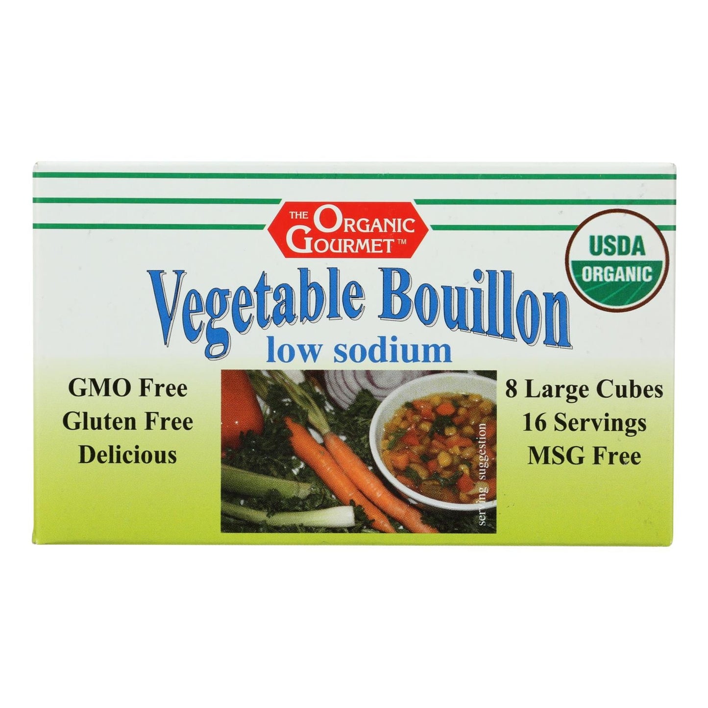 Organic Gourmet Delicious Vegetable Bouillon 12 - 2.54 Oz. Packs