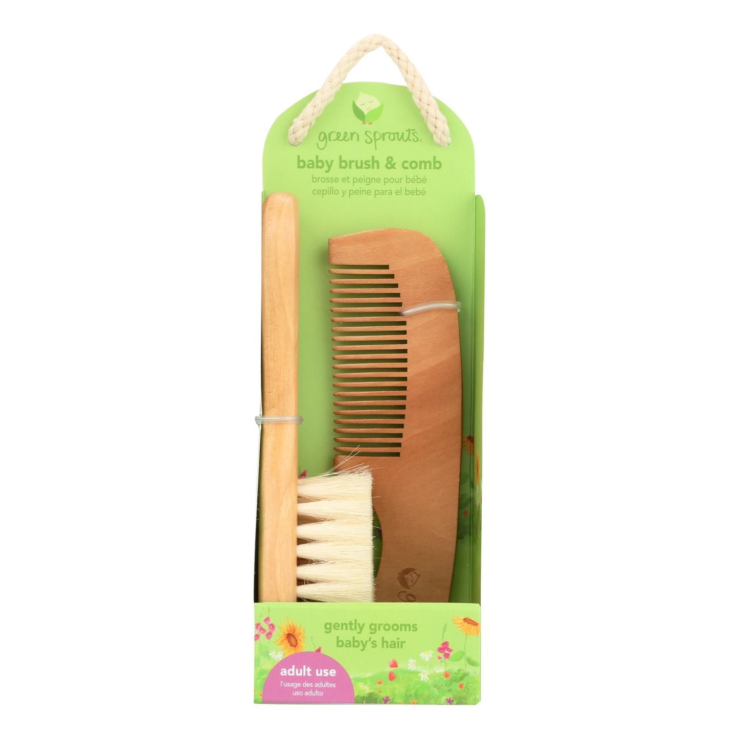 Green Sprouts Baby Essentials Comb and Brush Set
