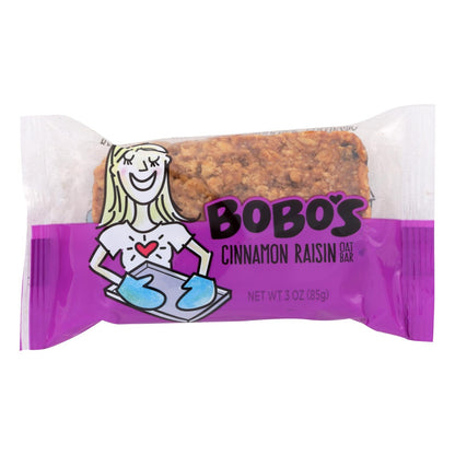 Bobo's Cinnamon Raisin Whole Grain Oat Bars, 3 oz., Pack of 12