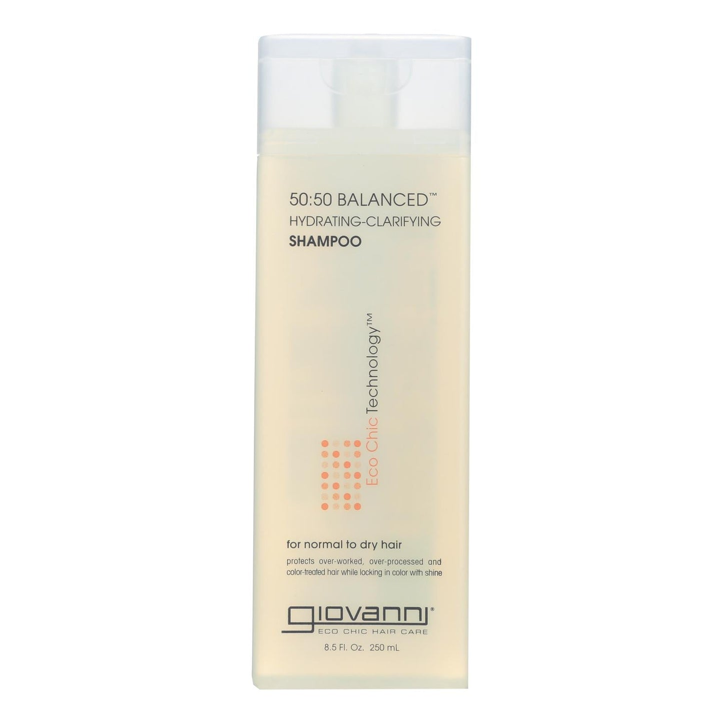 Giovanni 50/50 Balanced Hydrating-Clarifying Shampoo for All Hair Types,  8.5 Fl Oz