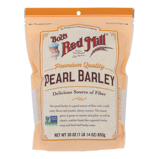 Bob's Red Mill Pearled Barley (Pack of 4, 30 oz) | Barley Grains | Good Source of Fiber