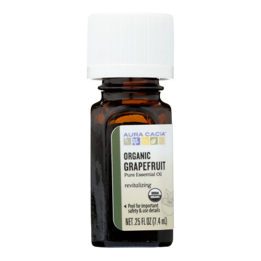 Aura Cacia Organic Grapefruit Essential Oil .25 Oz