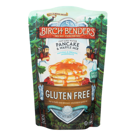 Birch Benders Gluten-Free Pancake & Waffle Mix (Case of 6, 14 Oz. Each)