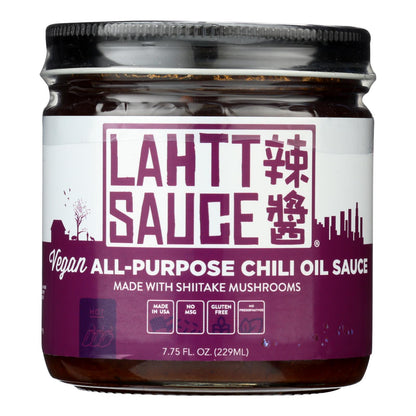 Lahtt Sauce Co Hot Vegan Chili Oil (Pack of 6) - 7.75 Oz.