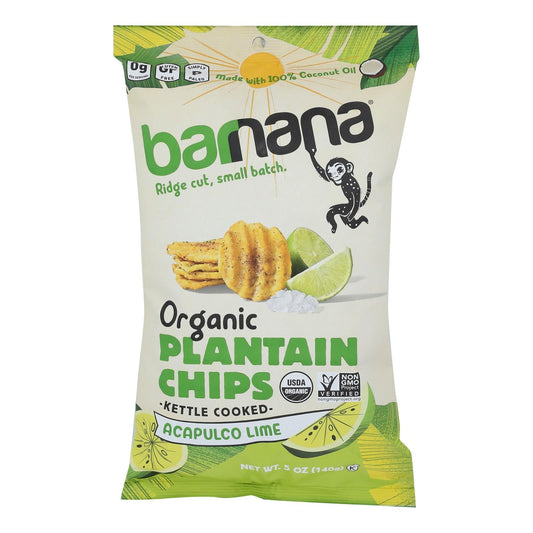 Barnana Banana Chips Acapulco Lime Flavor, 5 oz (Pack of 6)