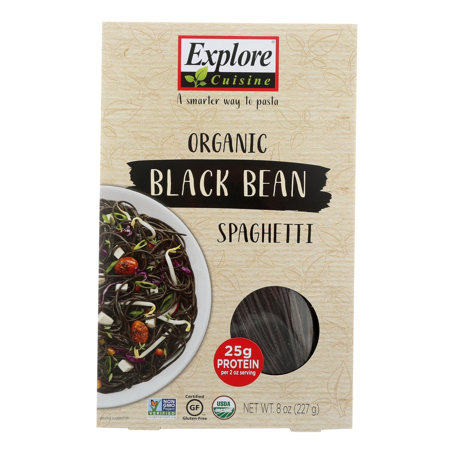 Explore Cuisine Organic Black Bean Spaghetti, 8 oz, Case of 6