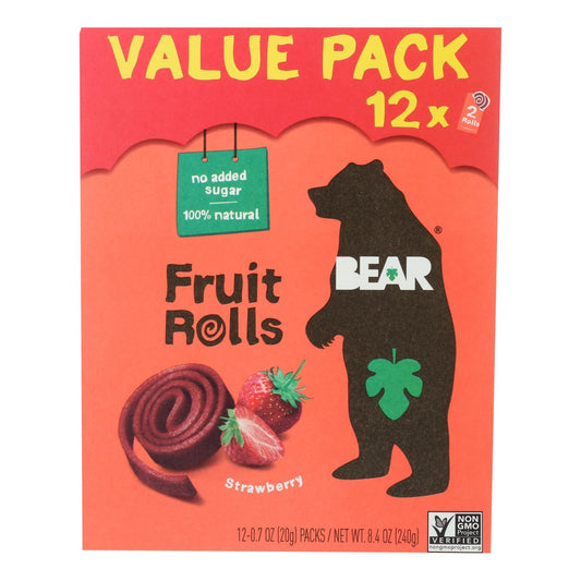 Bear Fruit Rolls Strawberry 5-Pack (8.5 Oz. Each)