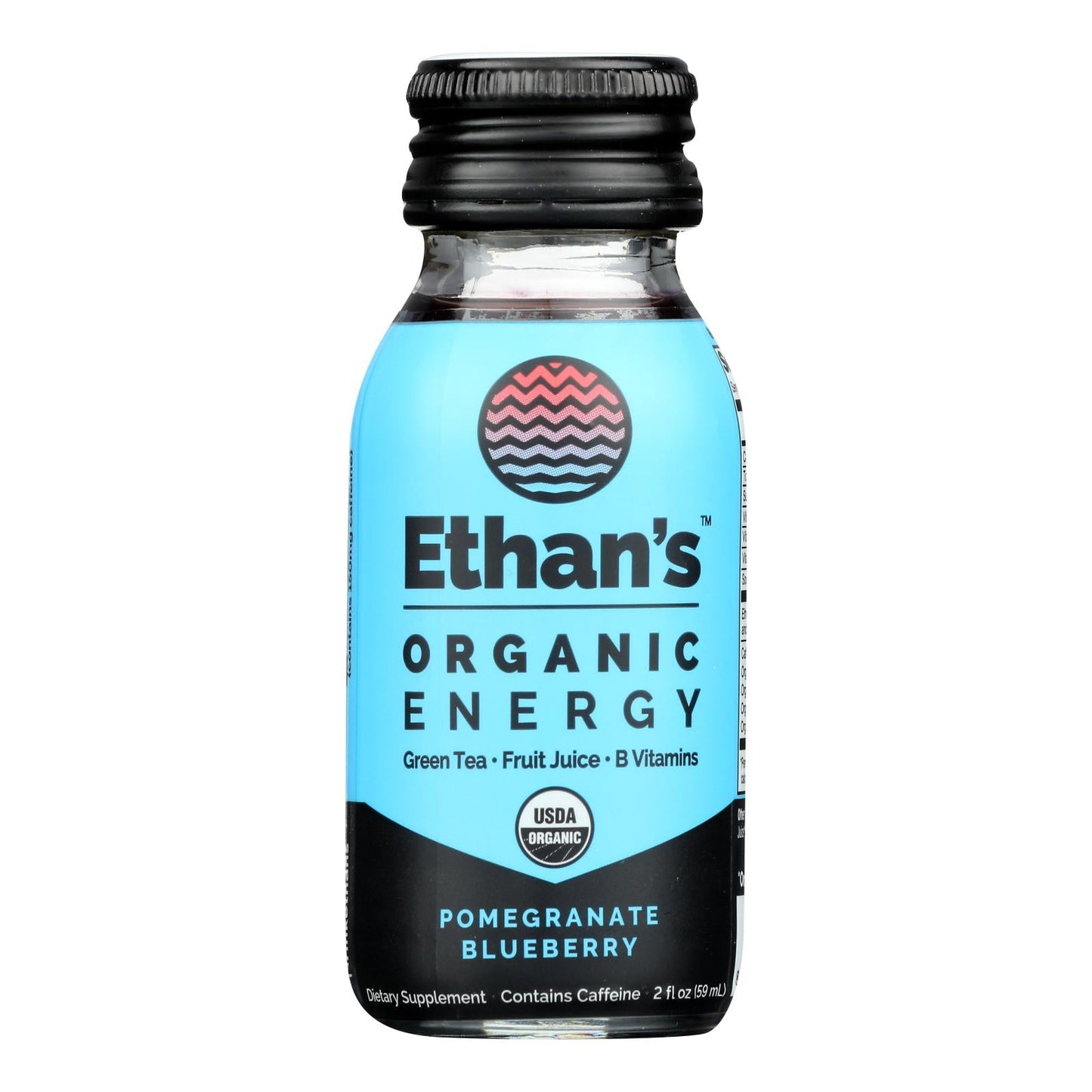 Ethan's Energy Shot Pomegranate Blueberry 12 Fl oz (Pack of 6)