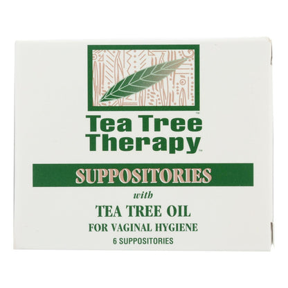 Tea Tree Therapy Women's Suppositories with Tea Tree Oil, Pack of 6 Suppositories