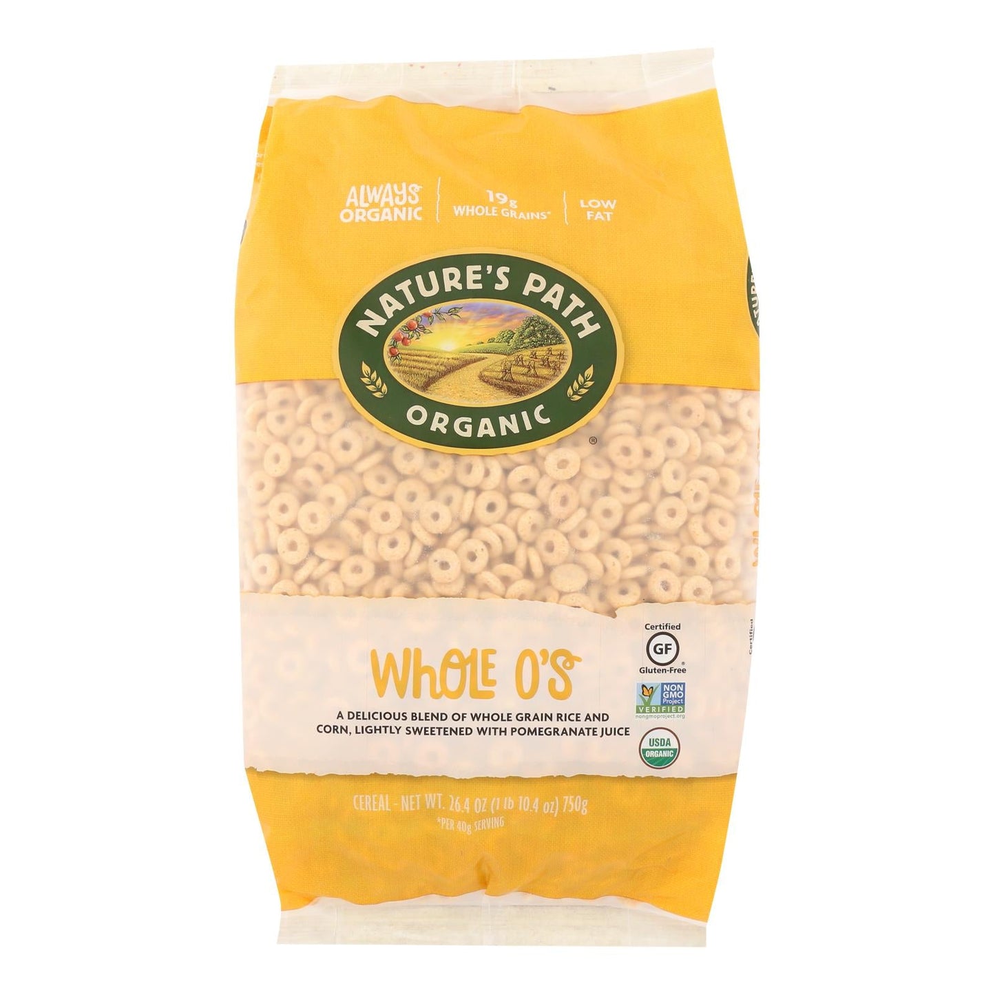 Nature's Path Organic Whole O's Cereal: Wholesome Nutrition in Every Bowl (Pack of 6)