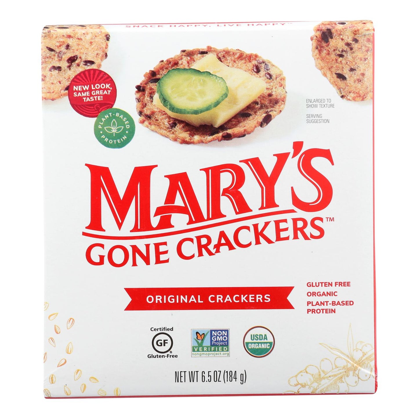 Mary's Gone Crackers, Pack of 6, 6.5 Oz.