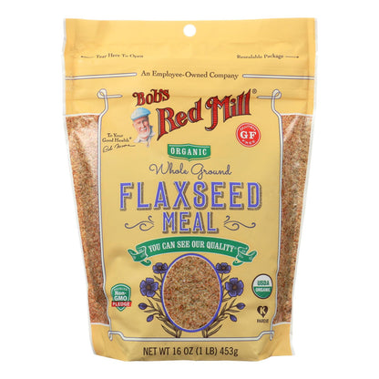 Bob's Red Mill Organic Flaxseed Meal Brown (Pack of 4 - 16 Oz.)