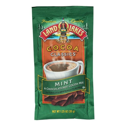 Land O'Lakes Cocoa Classic Mix - Refreshing Mint and Rich Chocolate (Pack of 12, 1.25 Oz)