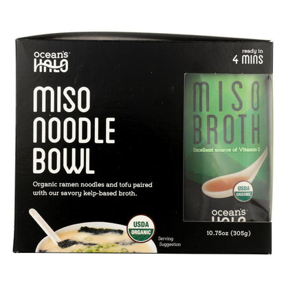 Ocean's Halo Quick and Easy Miso Noodle Bowls - 10.75 Oz (Pack of 6)