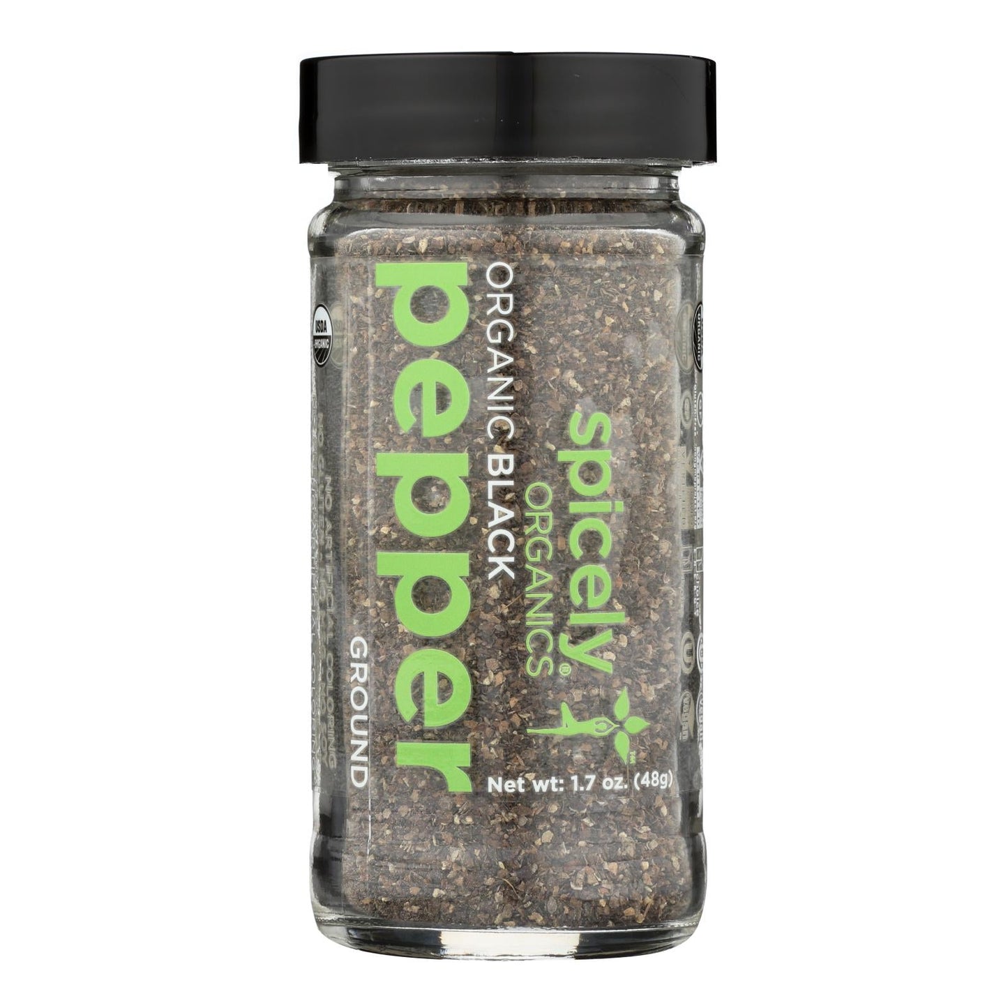 Spicely Organics Black Peppercorns - Pack of 3 (1.7 Oz. Each)