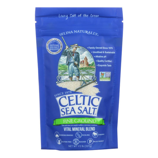 Bulk Pack of 6, Celtic Sea Salt Fine Ground (2 lb.)