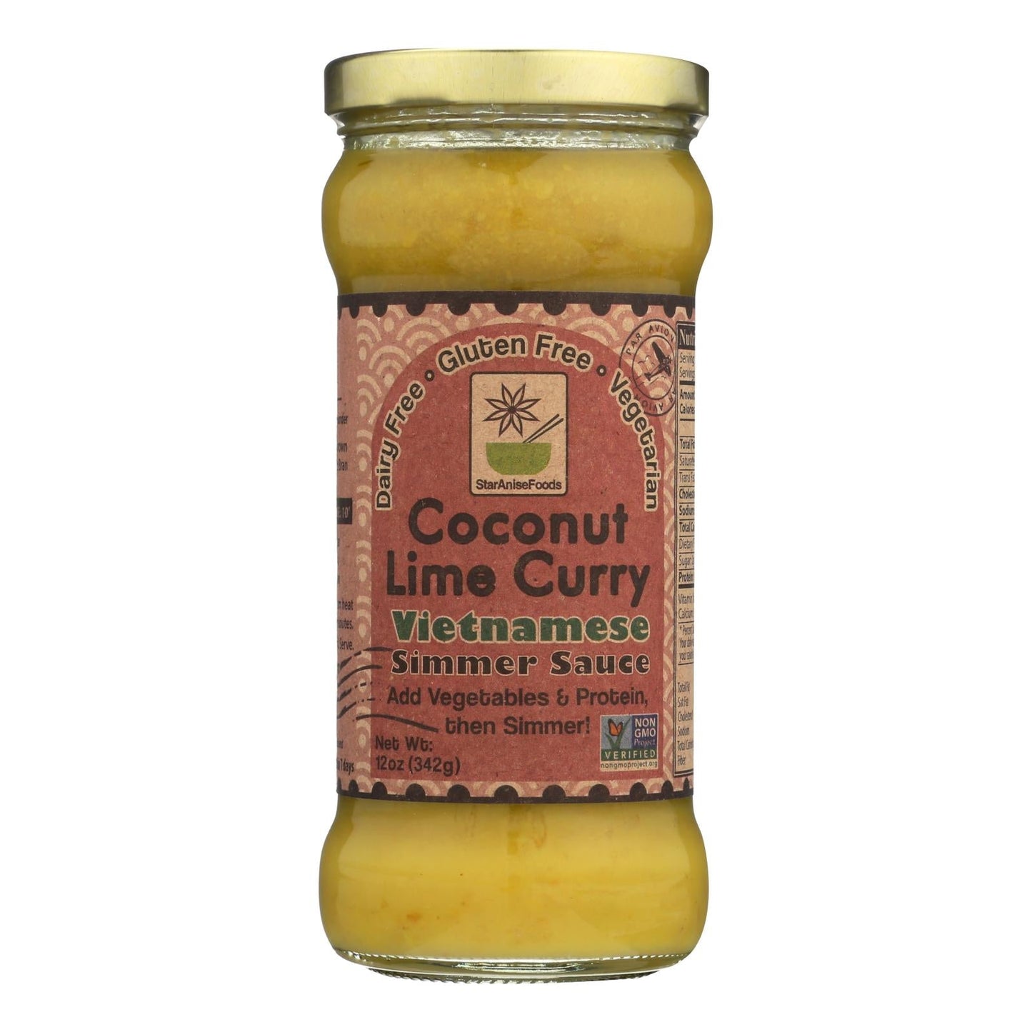 Star Anise Foods Coconut Lime Vietnamese Simmer Sauce, Pack of Six 12-Ounce Bottles