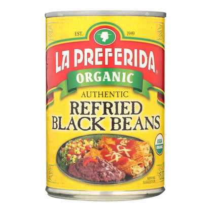 La Preferida USDA Organic Whole Black Beans, (Pack of 12 - 15 Oz.)