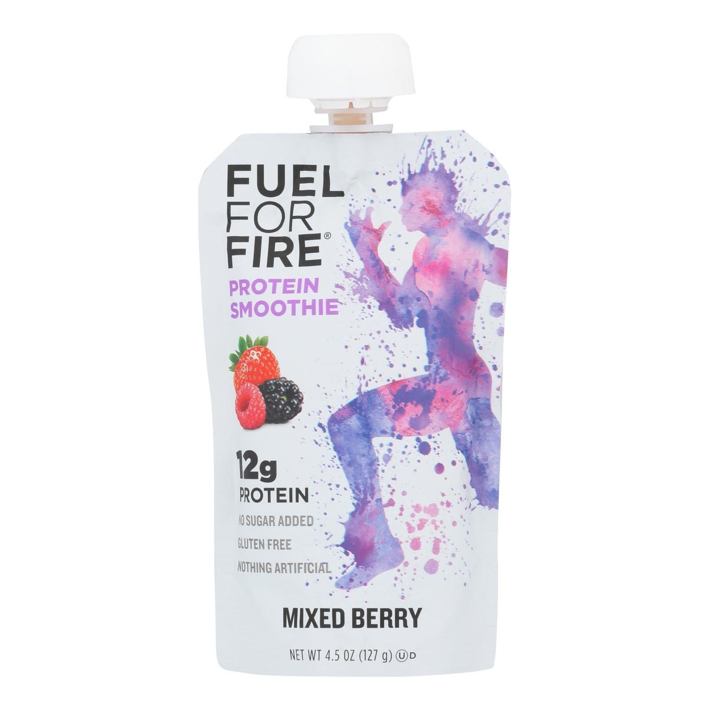 Fuel For Fire Mixed Berry Protein Smoothie 4.5 Oz. (Pack of 12)