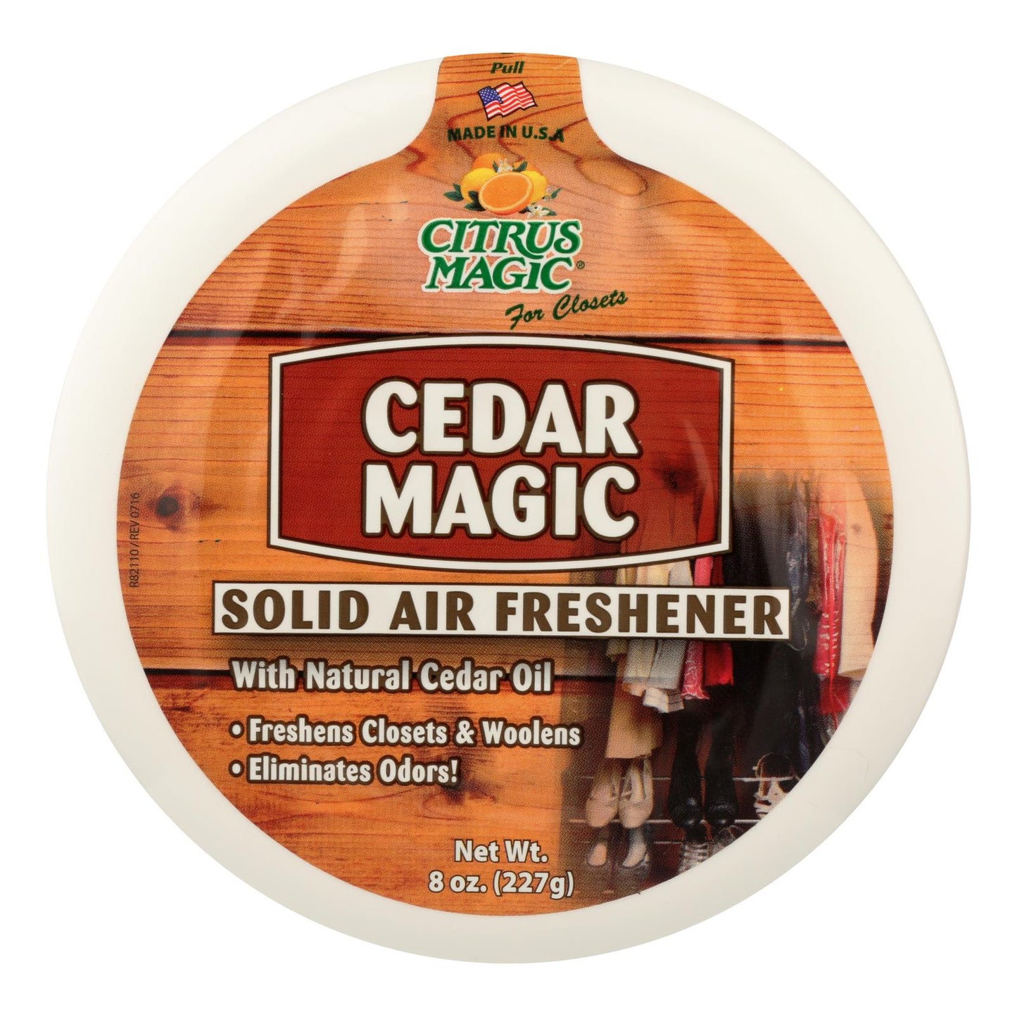 Citrus Magic Cedar Solid Air Freshener, 6-Pack (8 Oz. Each)