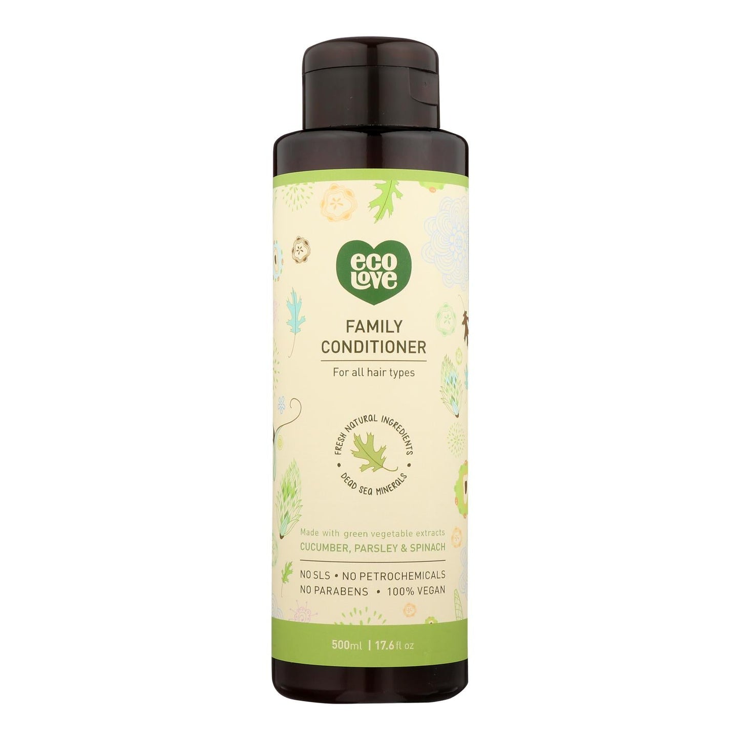 Ecolove Conditioner 17.6 Fl Oz - Green Vegetables Family