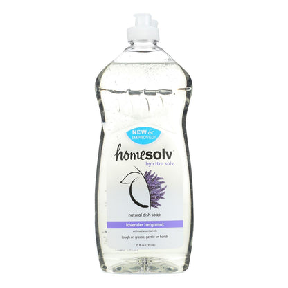 Citrasolv Natural Lavender & Bergamot Dish Soap - 12 Pack of 25 Oz. Bottles