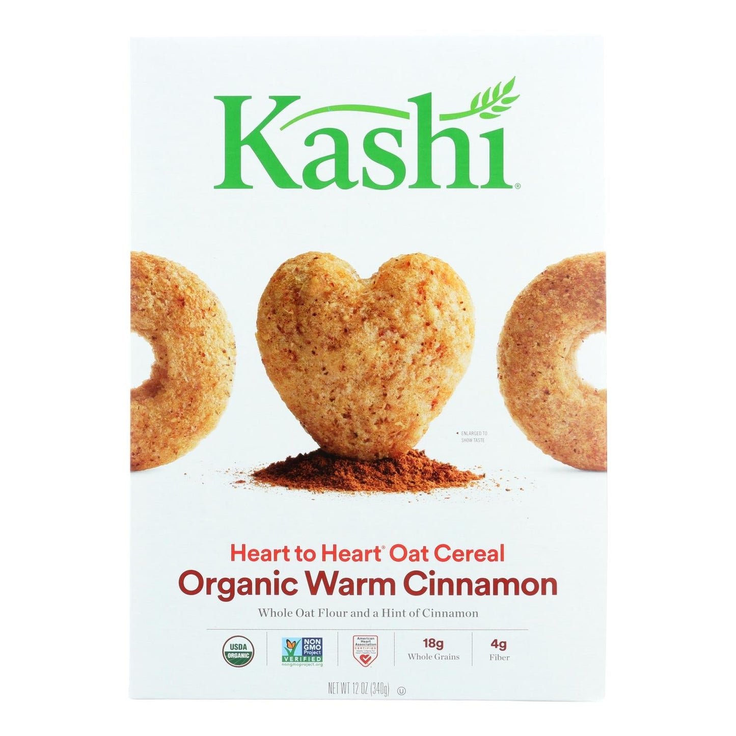 Kashi Heart to Heart Warm Cinnamon Oat Cereal (Pack of 12 - 12 Oz)