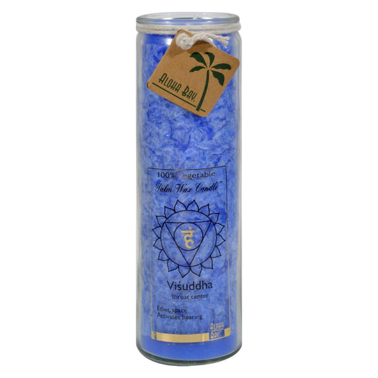 Aloha Bay 17 Oz Blue Chakra Scented Candle in a Jar