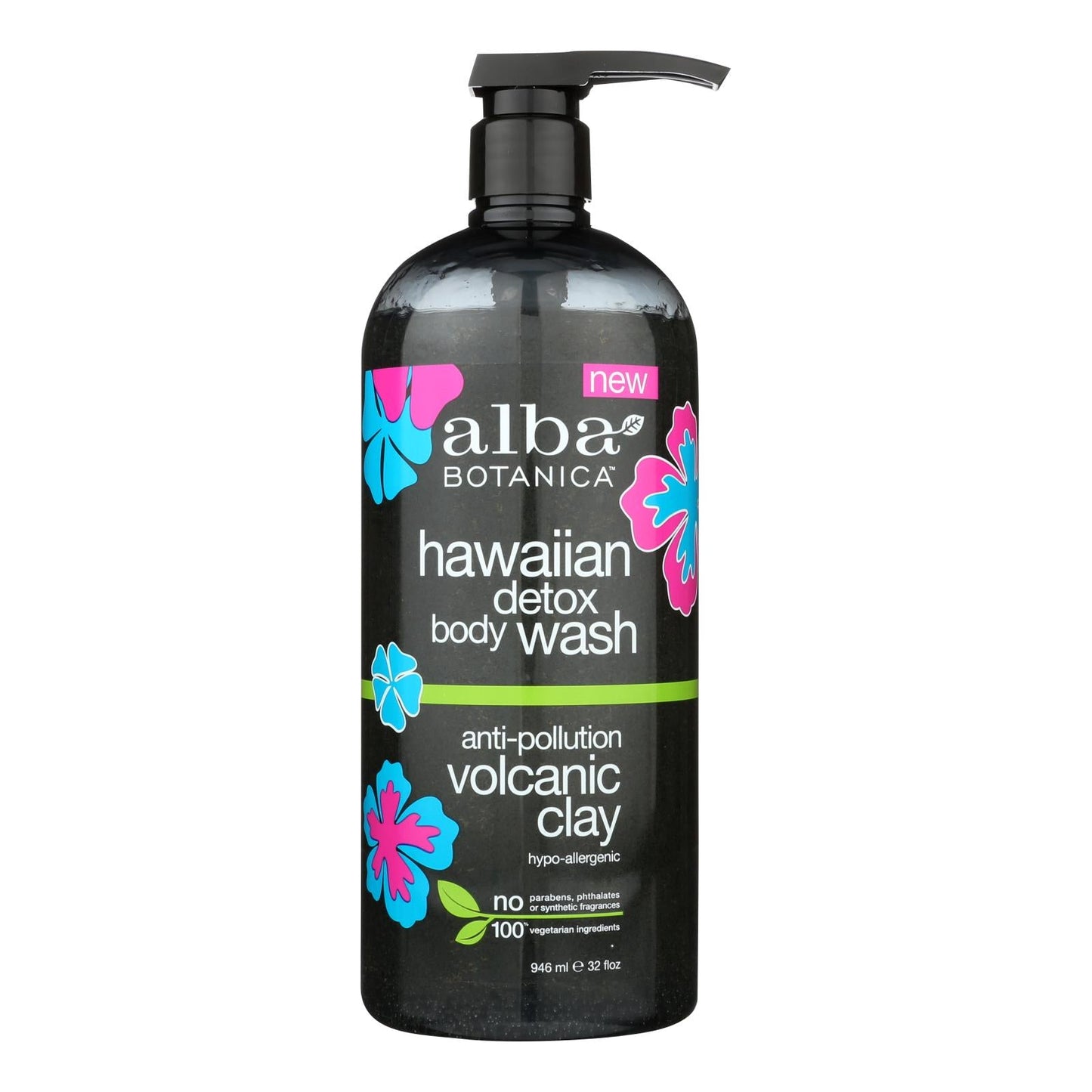 Alba Botanica Detox Body Wash, Volanic Clay (32 Fl Oz)