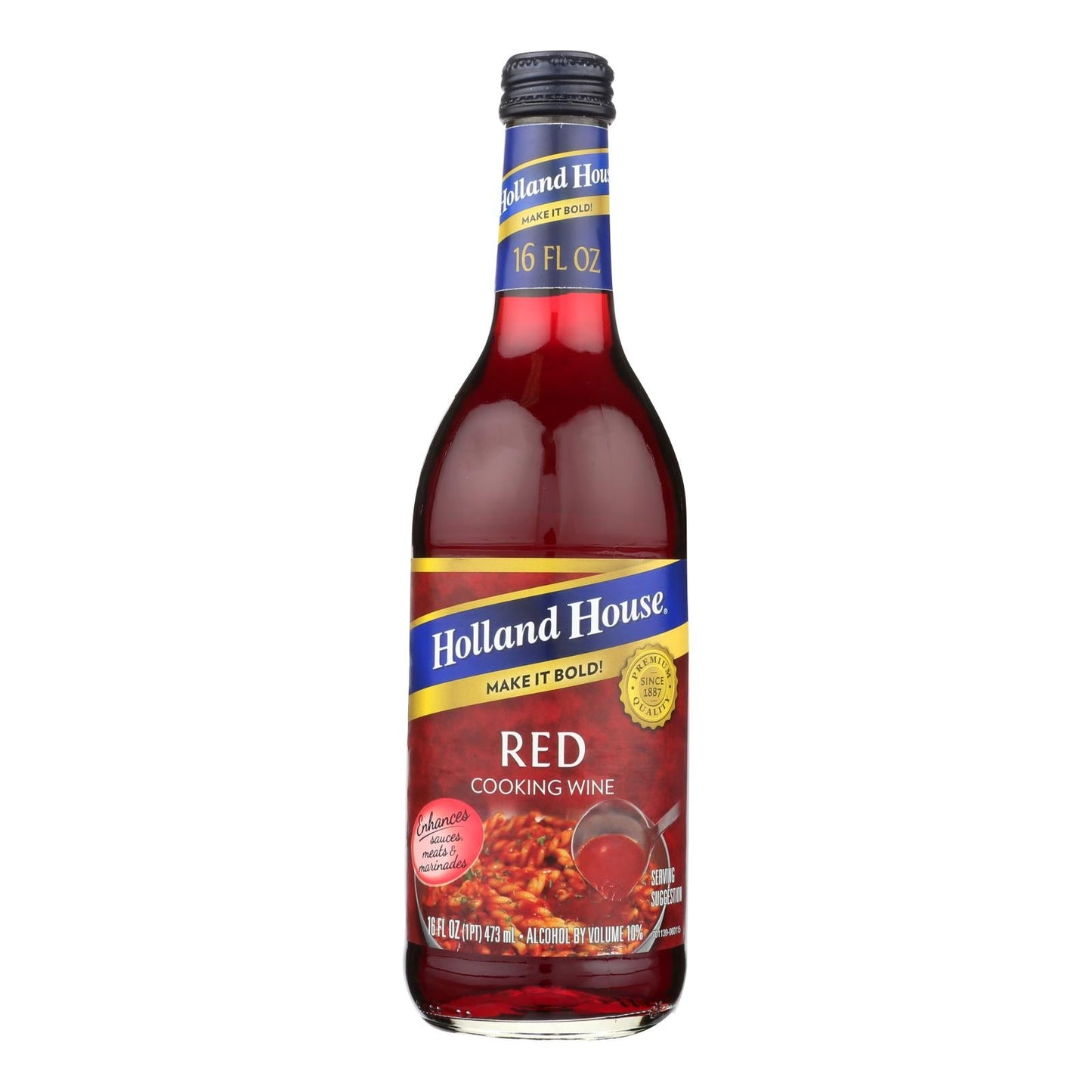 Holland House Red Cooking Wine, 16 Oz. (Case of 12)