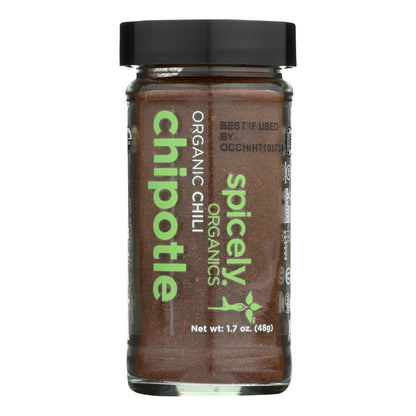 Spicely Organics Organic Chili Chipotle Ground (Pack of 3 - 1.7 Oz.)