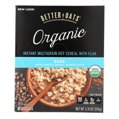 Better Oats Organic Multigrain Instant Hot Cereal - Bare, 6-Pack (11.8 oz. Each)