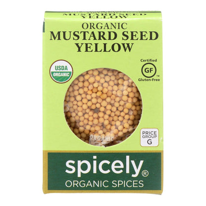 Spicely Organics Organic Yellow Mustard Seeds - 0.45 Oz.