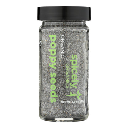 Spicely Organics Poppy Seeds, 3 Pack (2.2 Oz. Each)