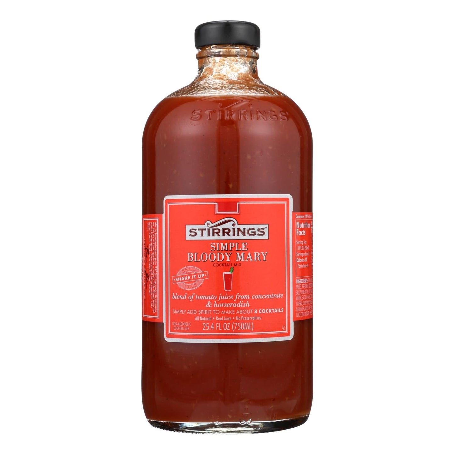 Stirring's 750 mL Bloody Mary Cocktail Mixer (Pack of 6)